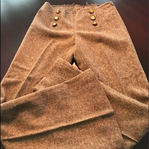 Tory Burch tweed wool sailor style pants